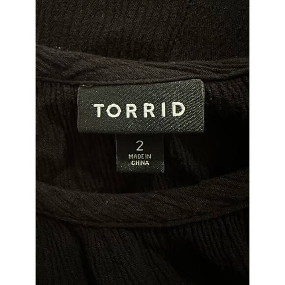 Torrid Mini Blavk Dress Size 2 Beach Cruise Summer Night Out Party Yatch - Picture 3 of 4